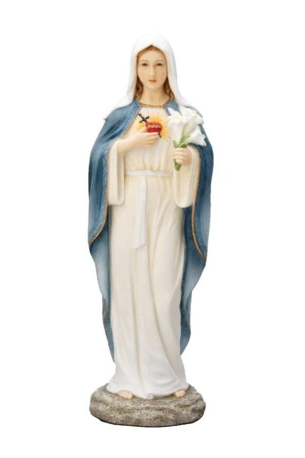 Immaculate Heart of Mary Statue 8 Inches