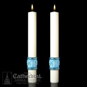 Most Holy Rosary  Altar Candles. Eximious Collection