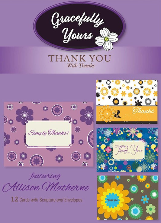 Assorted Thank You Cards (Box of 12)