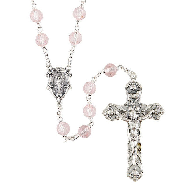 Vienna Rose 8mm Bead Rosary
