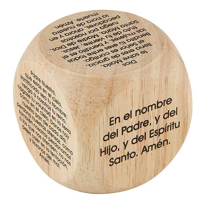Cubo de oración español grande (Large Spanish Prayer Cube)