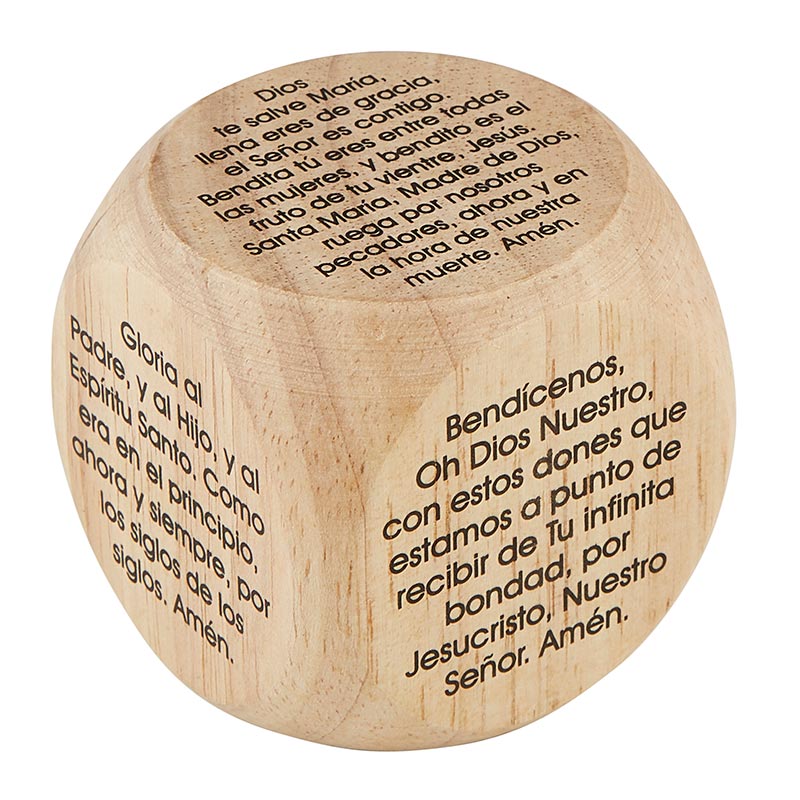 Cubo de oración español grande (Large Spanish Prayer Cube)