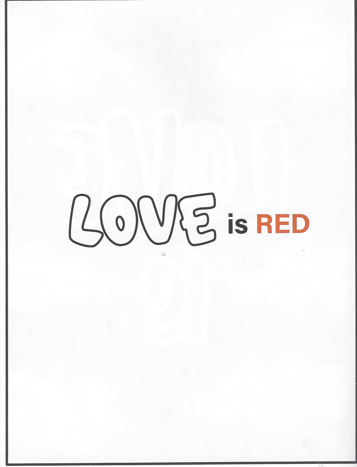 Love Is.     Colouring Book For Kids