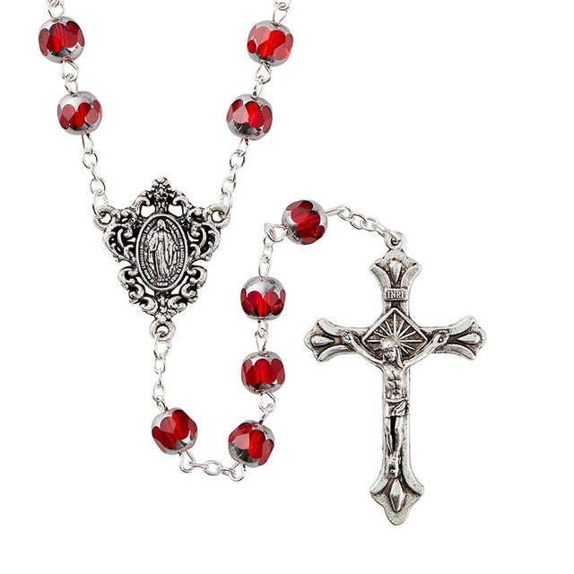 Renaissance Collection Ruby Rosary