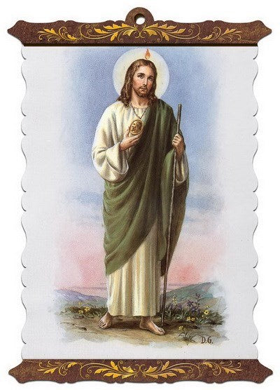 St. Jude Scroll Plaque 8x10