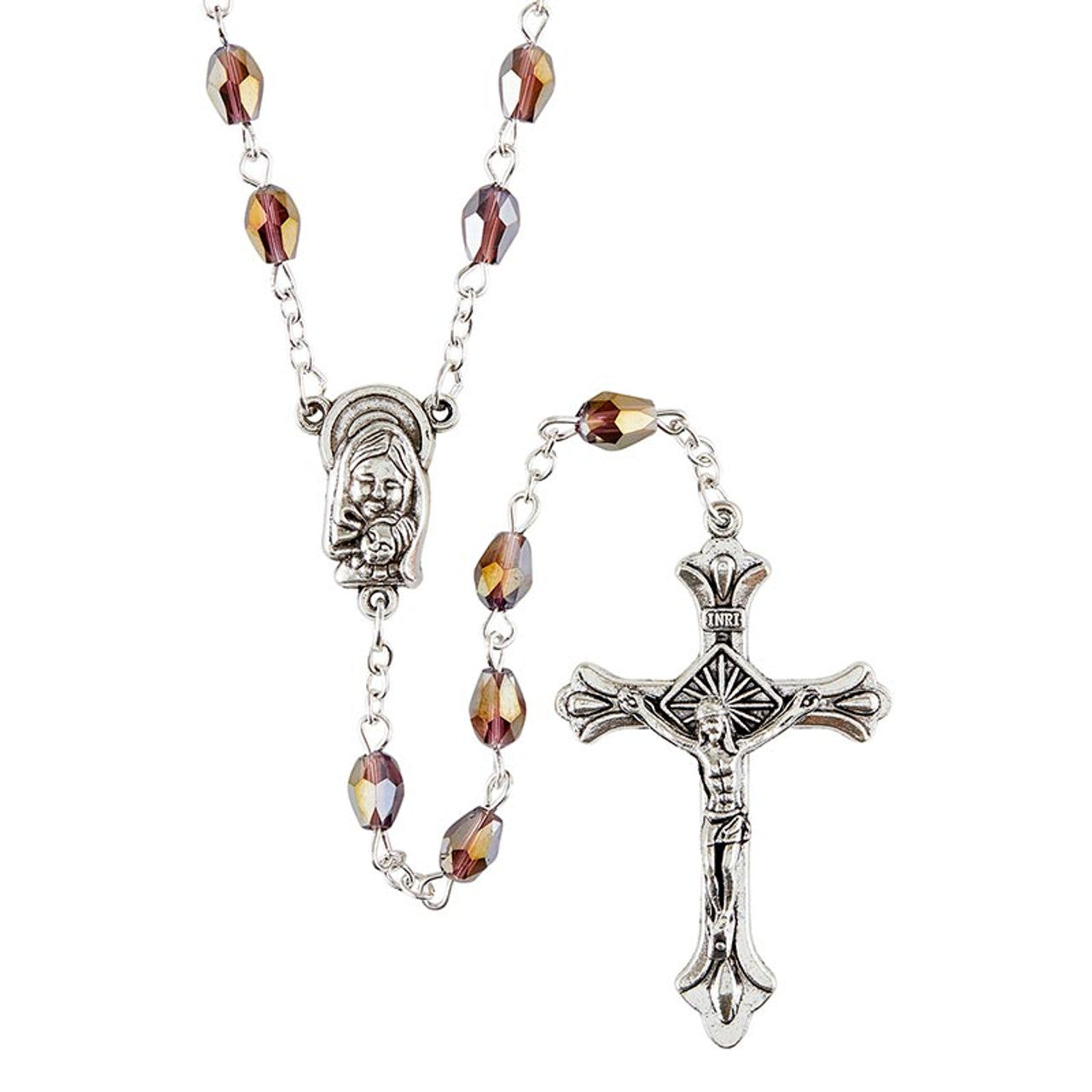 Tears of Mary Amethyst Rosary