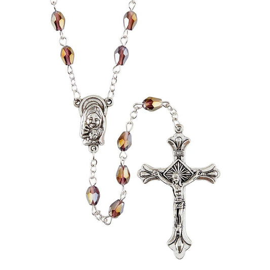 Tears of Mary Amethyst Rosary