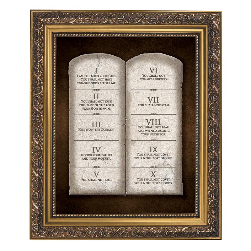 Ten Commandments Framed Print