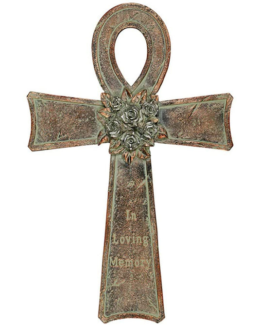 In Loving Memory: Memorial Wall Cross 7.5"