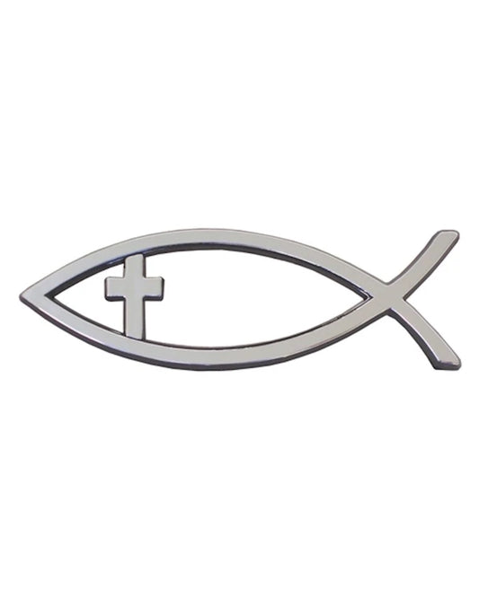 Auto Decal: Fish with Cross