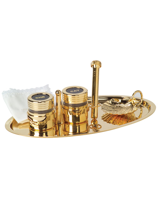24k Gold-Plated Baptismal Set