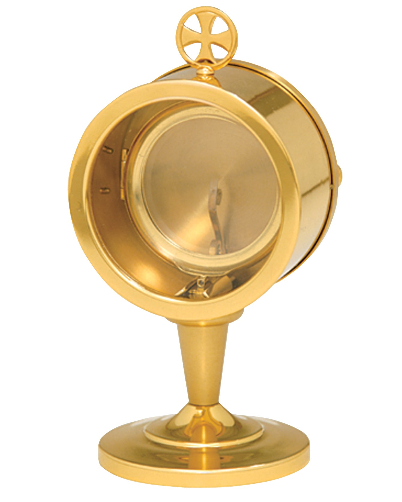 Custodia de capilla bañada en oro de 24 quilates – 7.5"