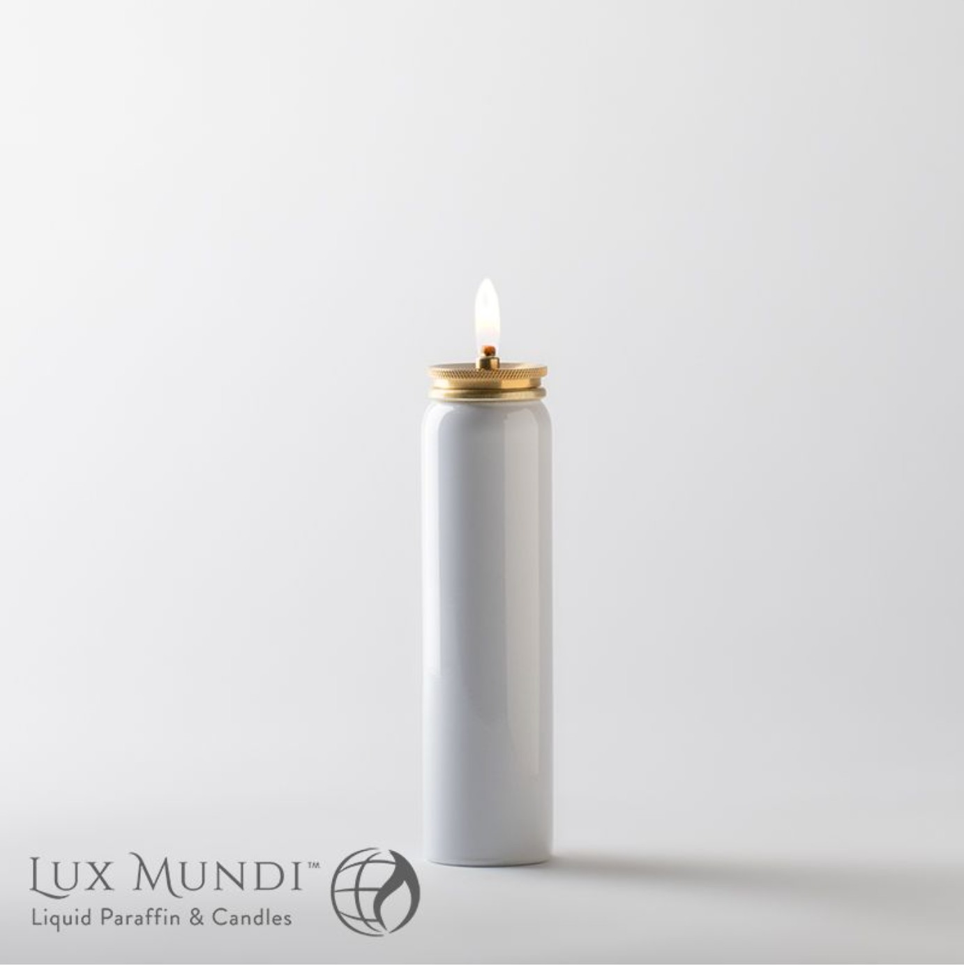 Lux Mundi Metal Refillable Container for Candle Shells
