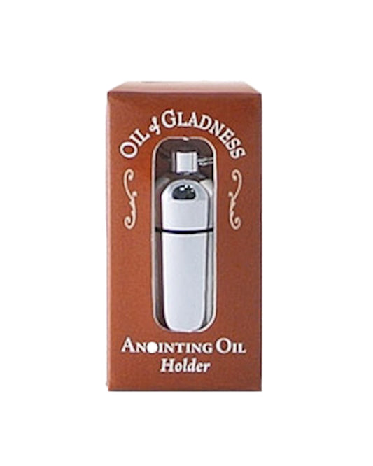 Silver Keyring Holder for Anointing Oil