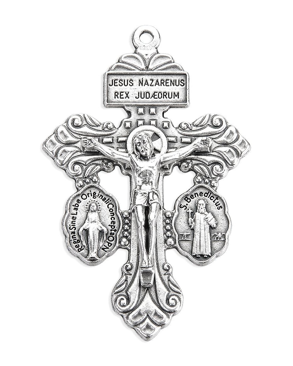 Pardon Crucifix with St. Benedict Medals 2"