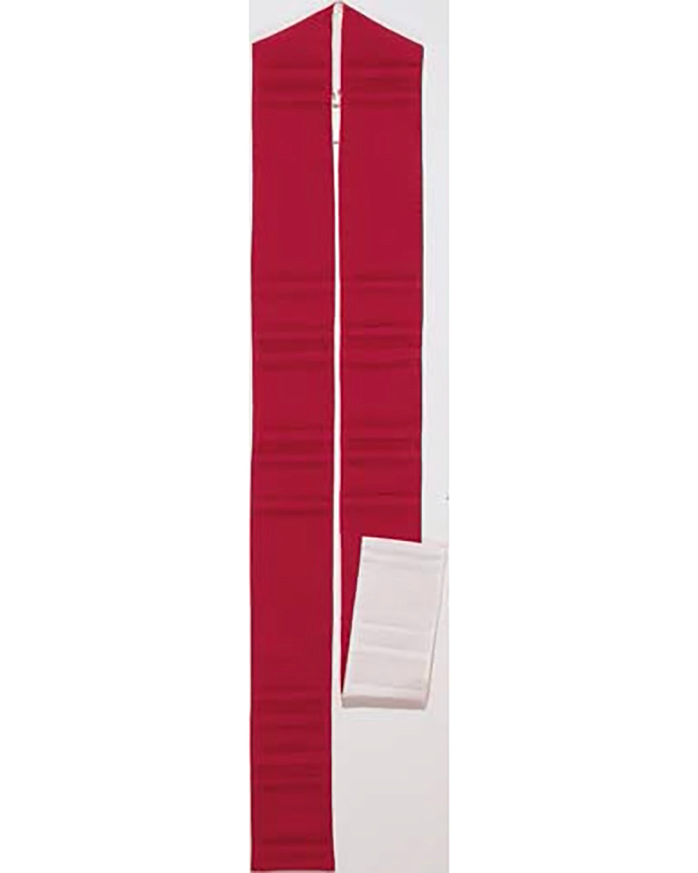 Étole de clergé réversible rouge et blanche