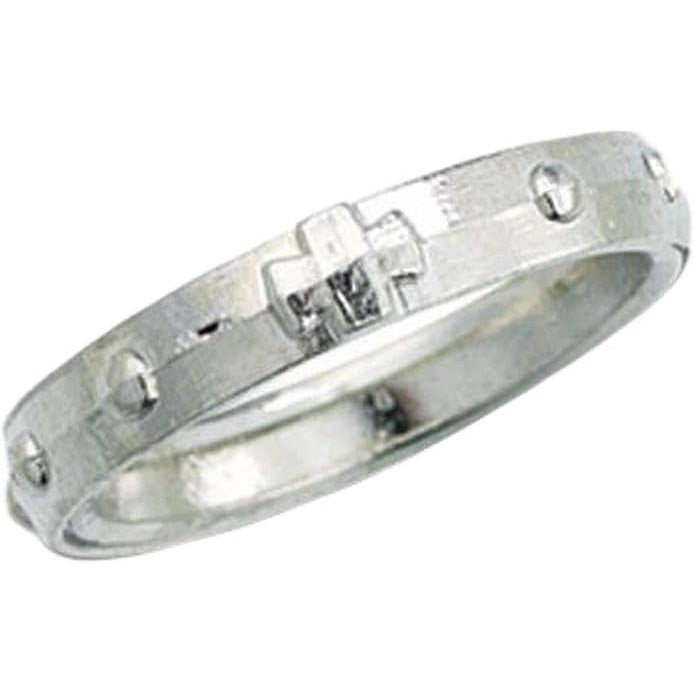 Oxidized Metal Spinning Rosary Ring