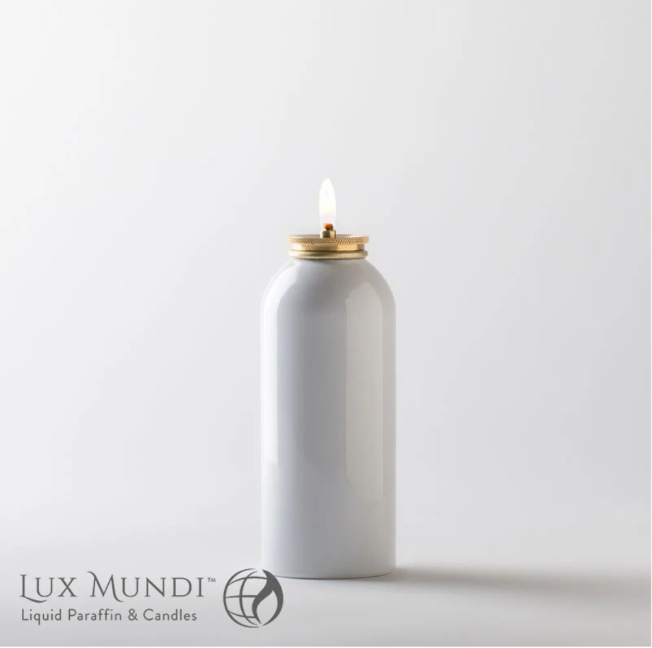 Lux Mundi Metal Refillable Container for Candle Shells