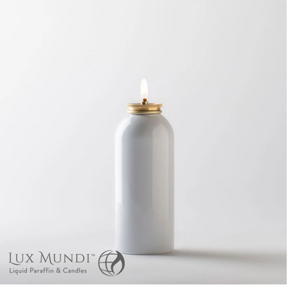 Lux Mundi Metal Refillable Container for Candle Shells