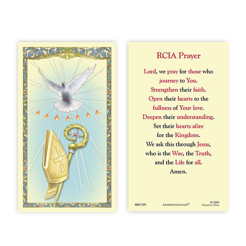 RCIA Prayer Holy Card