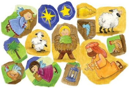 Calendario de Adviento con Pegatinas del Magnífico Pesebre