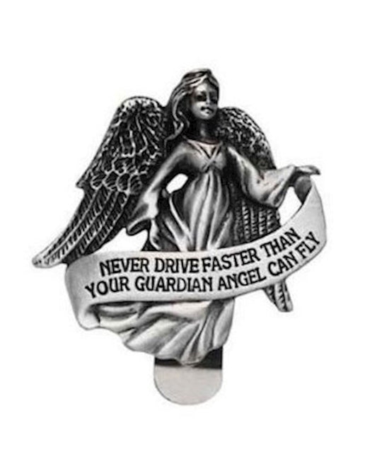 Guardian Angel Auto Visor Clip: Never Drive Faster Than Your Guardian Angel Can Fly
