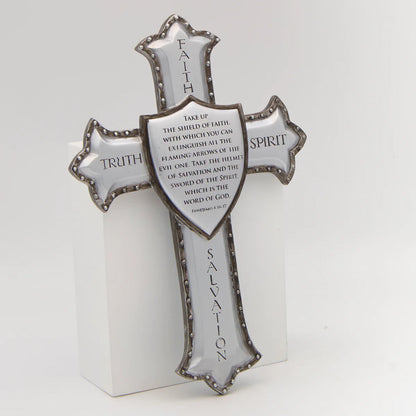 Cruz de Pared Armadura de Dios 8.25"