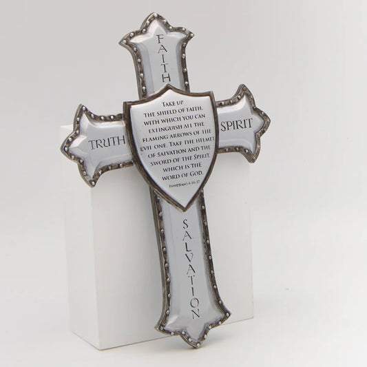 Cruz de Pared Armadura de Dios 8.25"