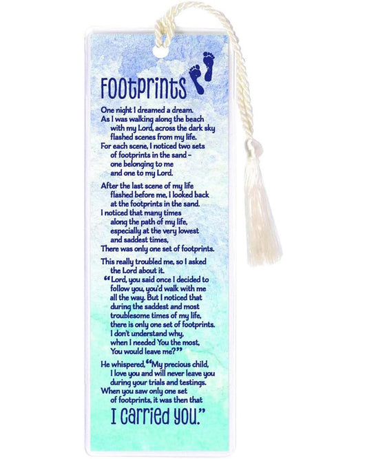 Bookmark: Footprints with Tassle