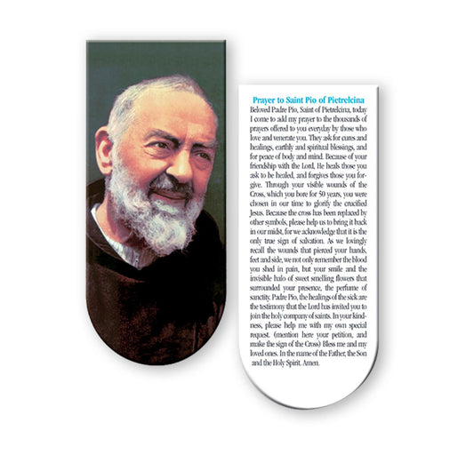 Magnetic Bookmark: Prayer to St. Pio of Pietrelcina