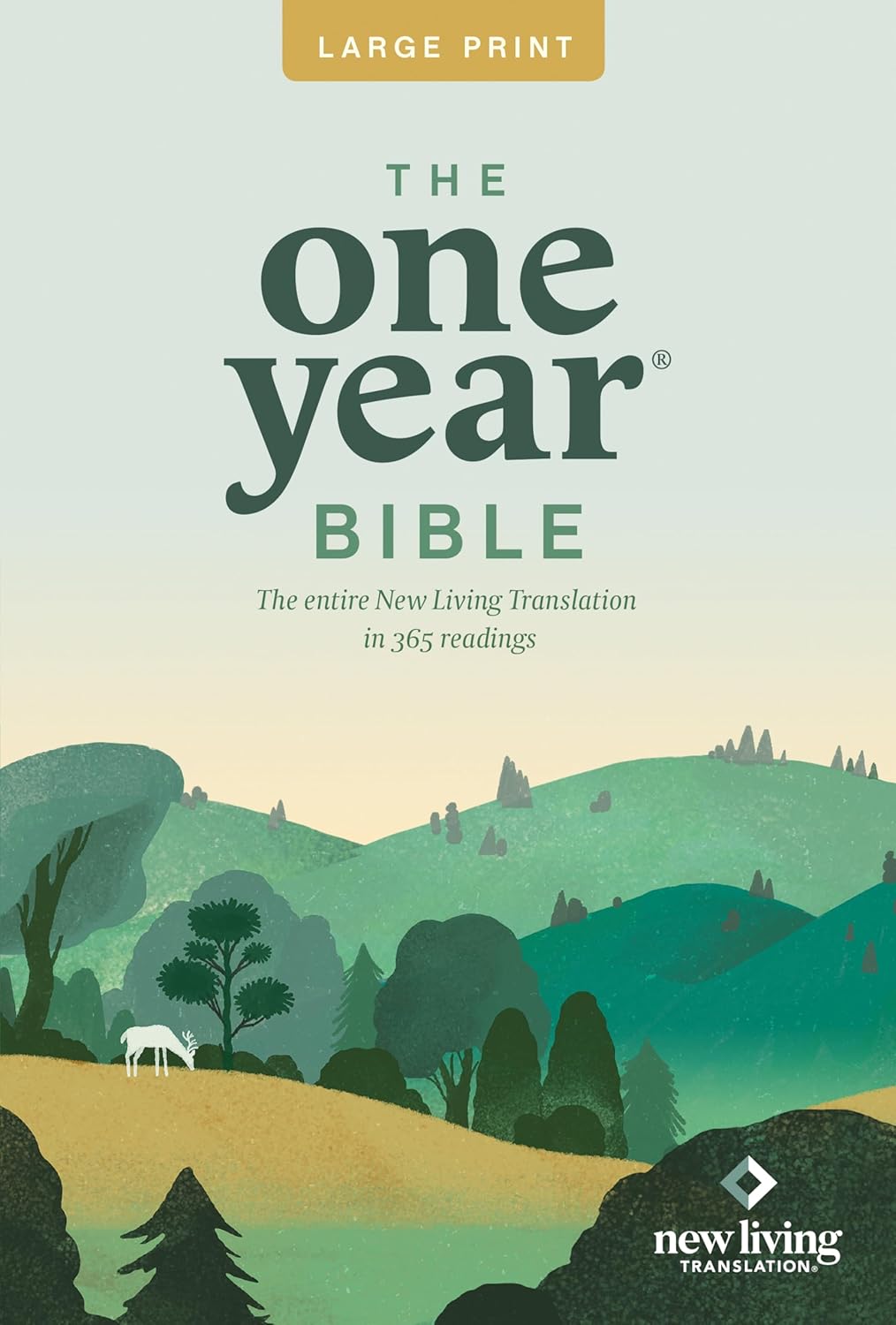 The One Year Bible NLT, Large Print Thinline Edition (Softcover)