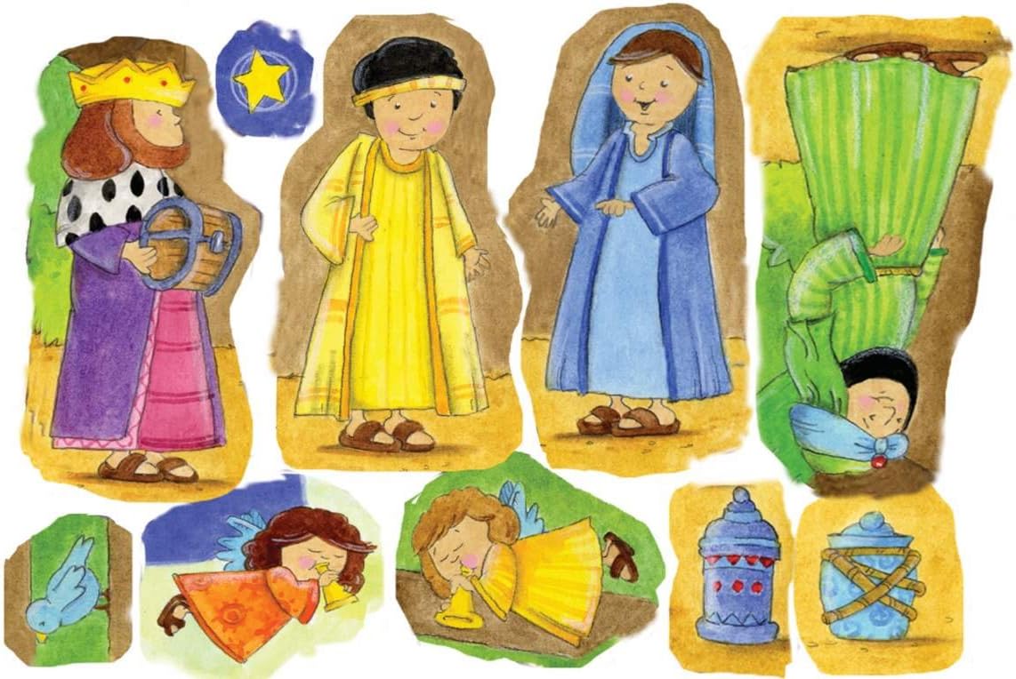 Calendario de Adviento con Pegatinas del Magnífico Pesebre
