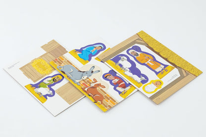 Nativity Set with Christmas Arch Books