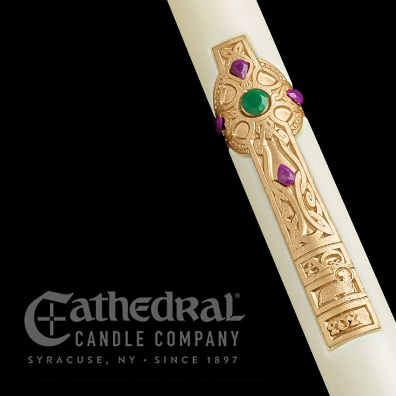 Eximious Paschal Candle: Cross of Erin