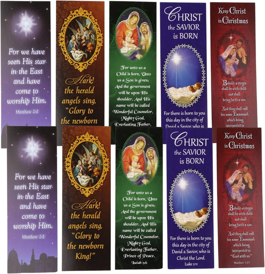 Assorted Christmas Bookmarks (Pack of 100)