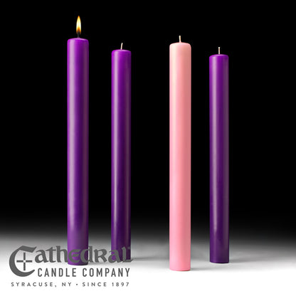 Juegos de Velas de Adviento para Iglesia de Cera de Abeja al 51% (1-1/2x16)