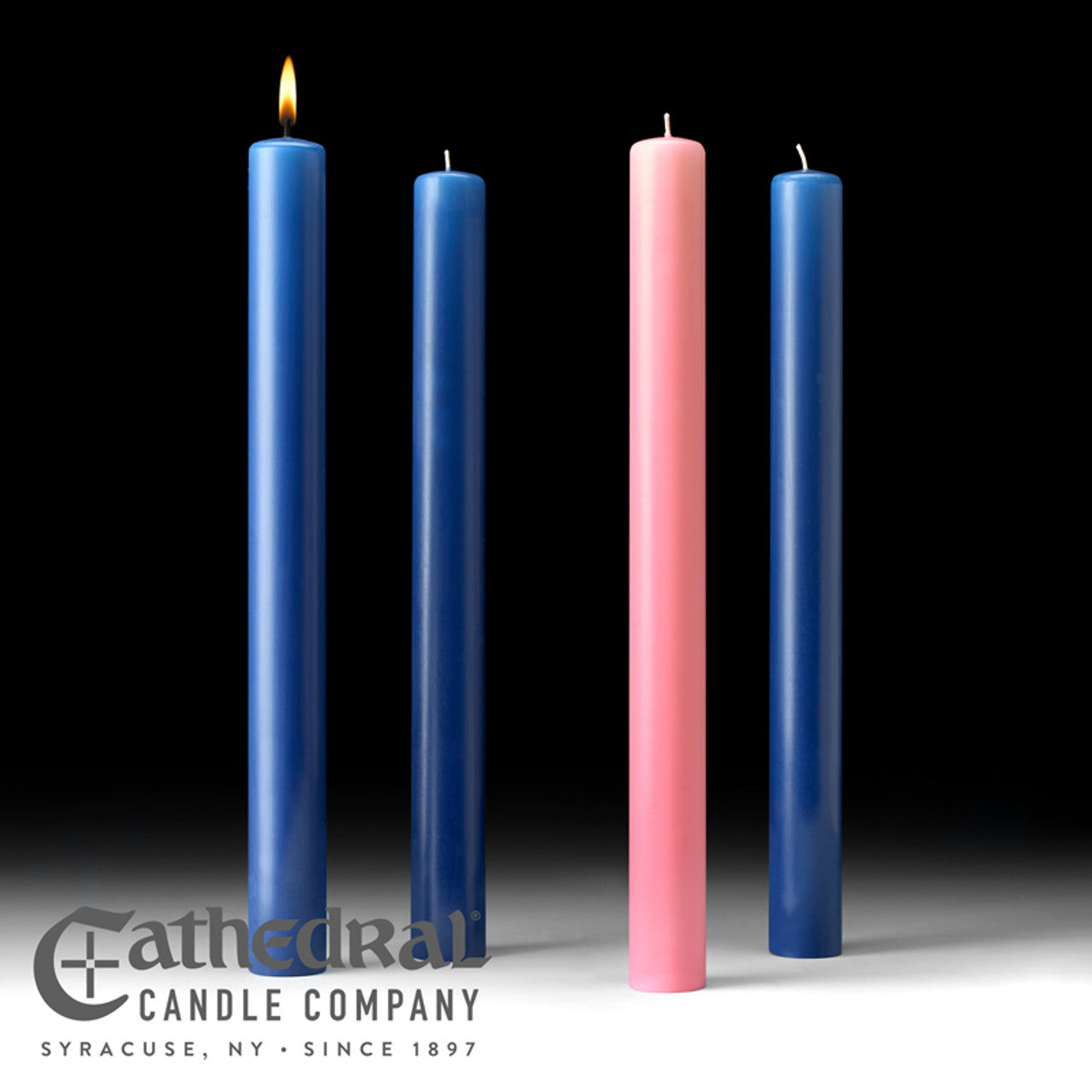 Juegos de Velas de Adviento para Iglesia de Cera de Abeja al 51% (1-1/2x16)