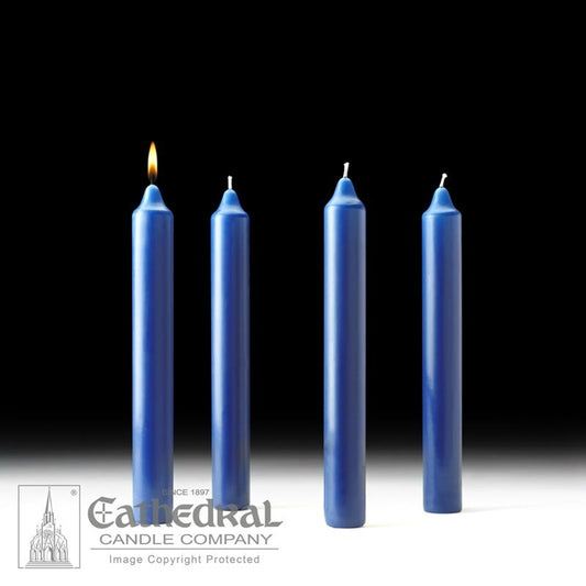 Stearine Church Advent Candle Sets (1-1/2x12)