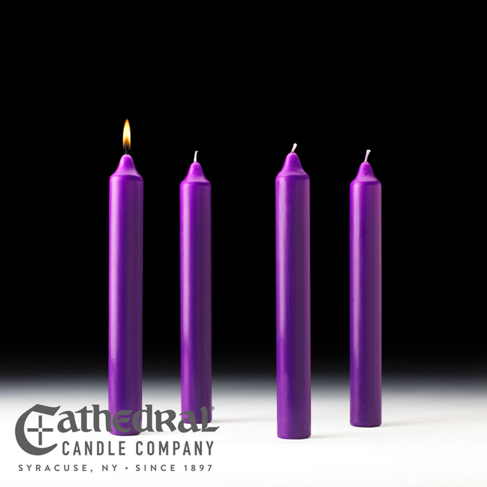 Stearine Church Advent Candle Sets (1-1/2x12)