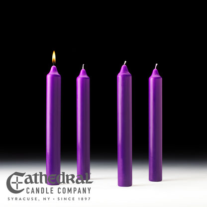Stearine Church Advent Candle Sets (1-1/2x12)