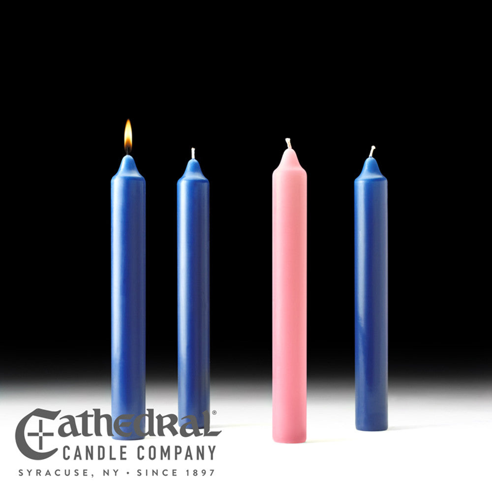 Stearine Church Advent Candle Sets (1-1/2x12)