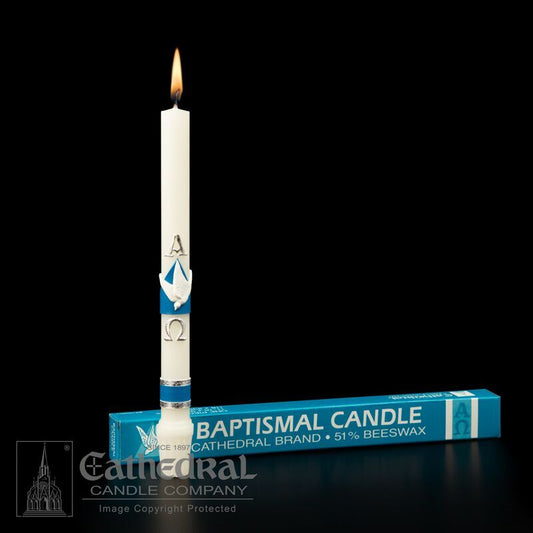 Baptismal Candle: 51% Beeswax