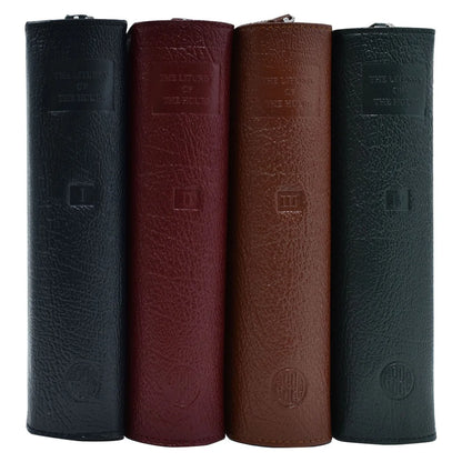 Fundas de cuero con cremallera para la Liturgia de las Horas, multicolor (Juego de 4)