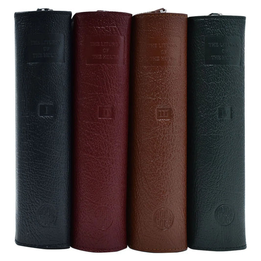 Multicolour Leather Covers for Liturgy of the Hours (Set of 4)