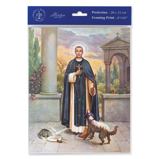 Gravure Saint Martin de Porres 8x10 po