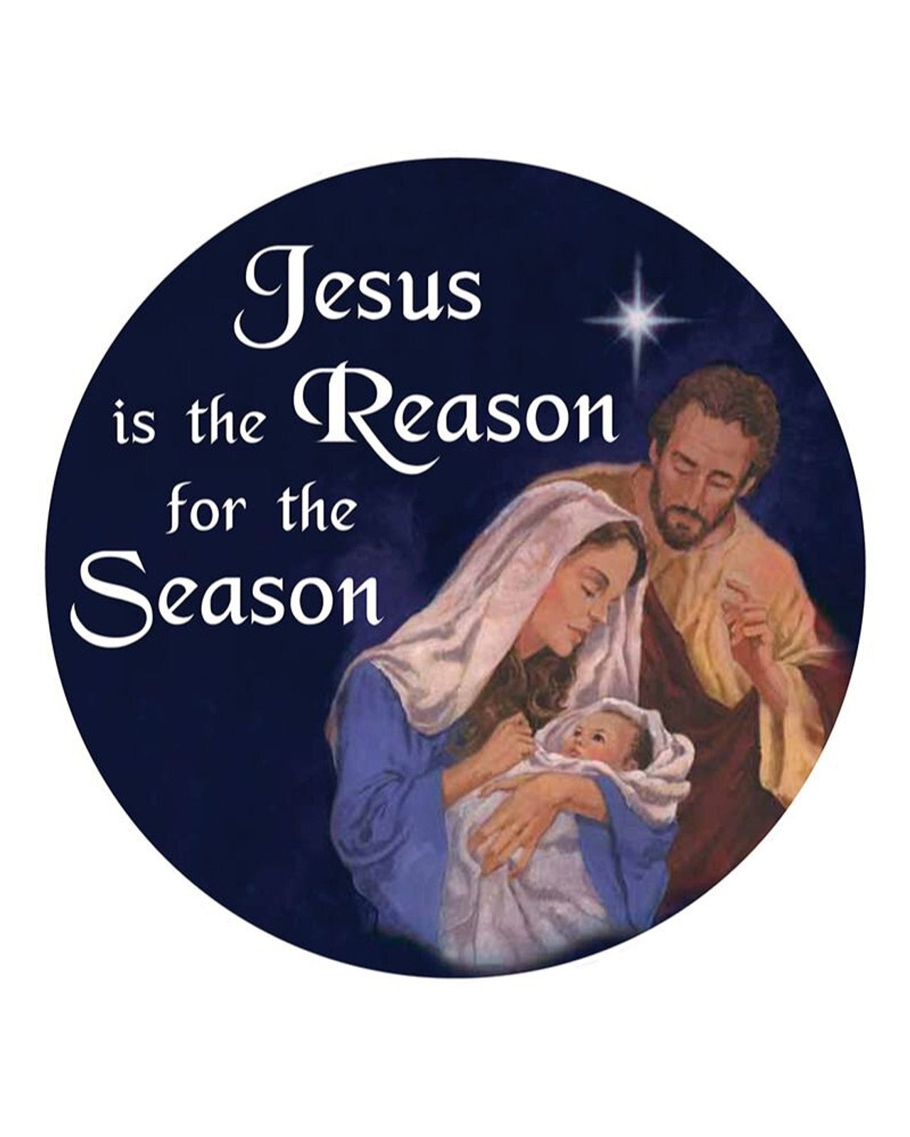 Jesús es la razón de la Navidad Imán automotriz 6"