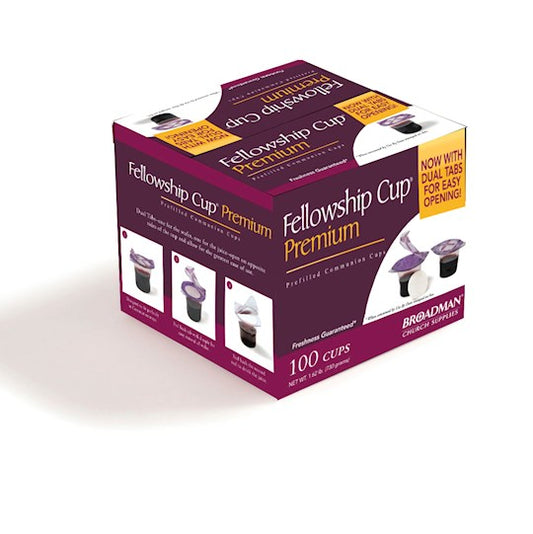 Communion-Premium Fellowship Cup Prefilled Juice/Wafer (Box Of 100)