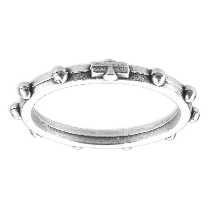 Silver Rosary Ring (Small)