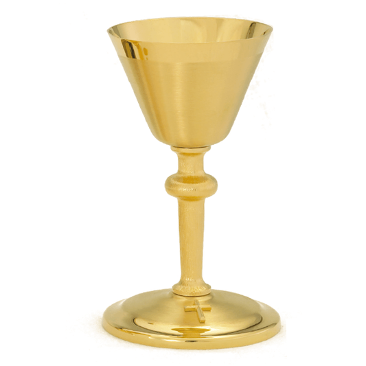 Ciborio bañado en oro satinado de 24k
