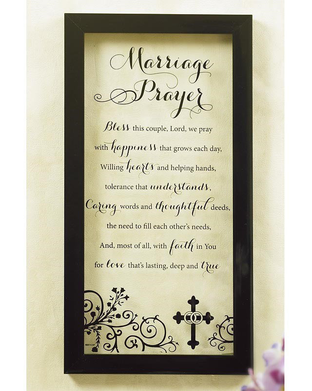 Marriage Prayer Wall Plaque 9x16"